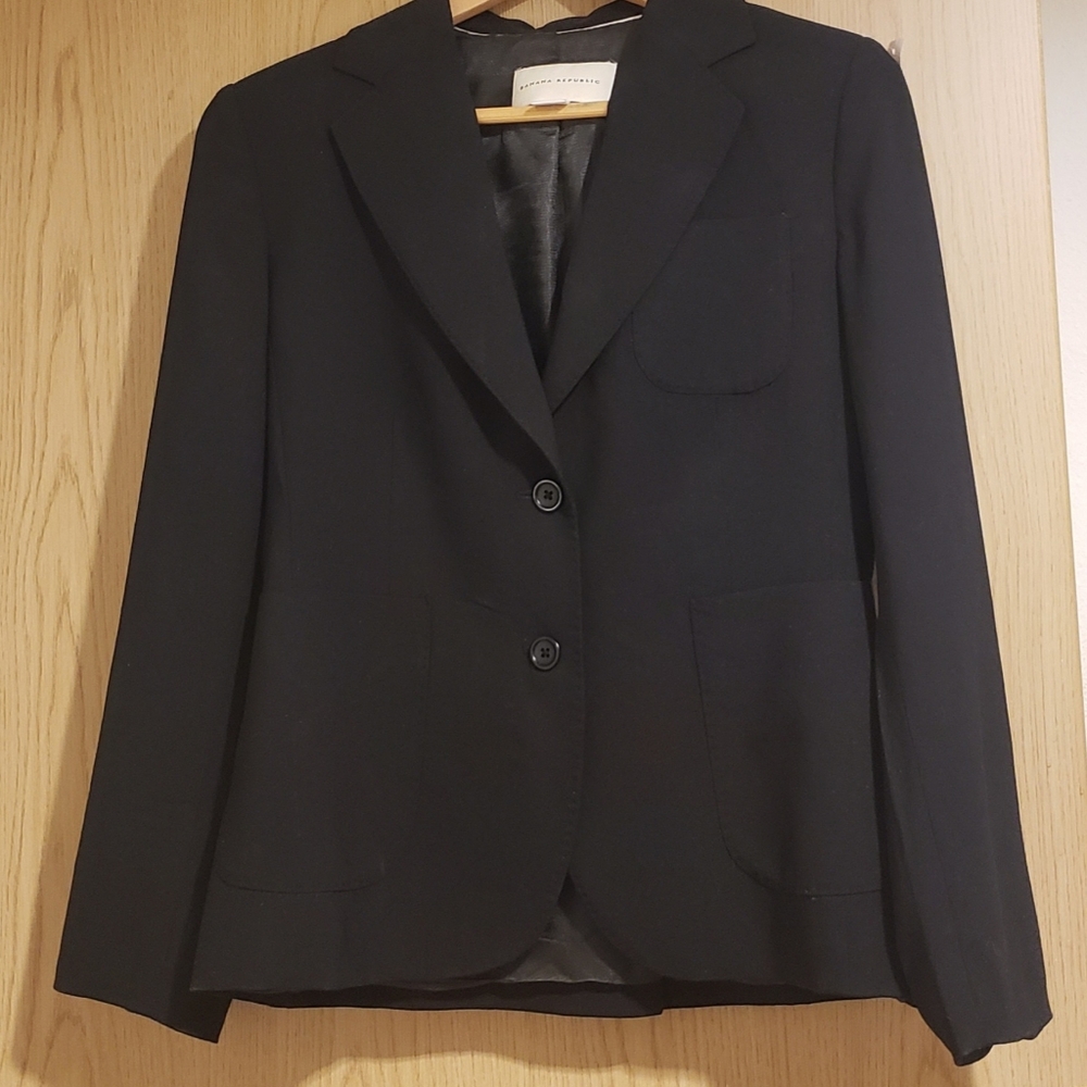 Banana Republic Black Wool Blazer